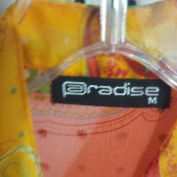 Paradise sheer colorful long sleeve blouse - Picture 3 of 3